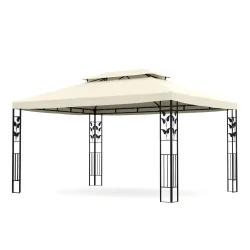 Gartenpavillon ZEN 4 x 3 m beige