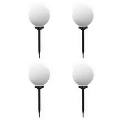 LED Solarlampe rund 25 cm 4er Set