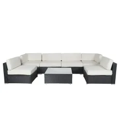 Kissenbezüge Rattanlounge Sydney beige