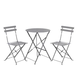 Bistroset 3-teilig grau