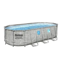 Bestway Pool Komplett-Set Steinwand-Optik 549 x 274 x 122 cm