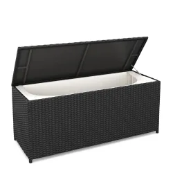 Kissenbox MILA 115 x 48 x 52 cm schwarz