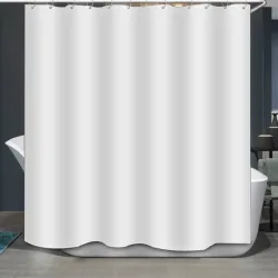 Duschvorhang 180 x 200 cm weiss