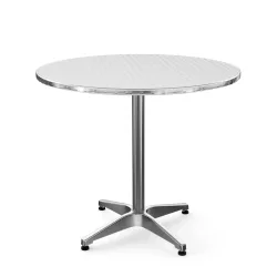 Bistrotisch Gartentisch Alu rund 80 x 70 cm