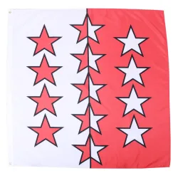 Kantonsflagge Wallis 120 x 120 cm