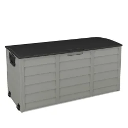 Kissenbox Gartenbox schwarz/grau