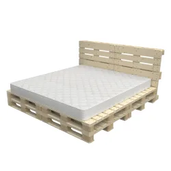 Palettenbett 200 x 200 cm Komplett-Set