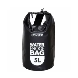 Dry Bag Tasche wasserdicht schwarz 5L