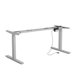 Tischgestell Stehpult elektrisch grau 160 - 180 cm