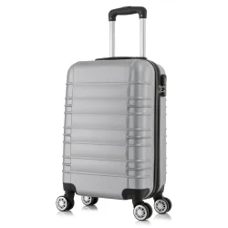 Reisekoffer Hartschalenkoffer AVA Grösse XL silber