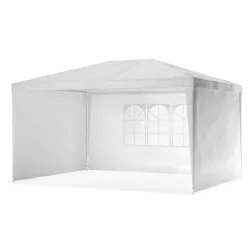 Pavillon NELLE 4 x 3 m weiss inkl. 4 Seitenwände