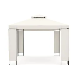 undefined, Gartenpavillon HAVEN 4 x 3 m beige