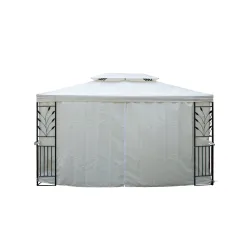 Seitenwände Gartenpavillon LAVEN 4 x 3 m beige