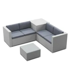 Kissenbezüge für Rattanlounge SAN MARINO anthrazit