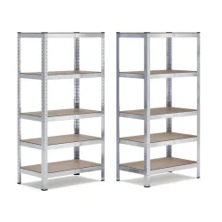 Steckregal 90 x 40 x 180 cm 2er Set