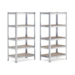 Steckregal 90 x 30 x 180 cm 2er Set