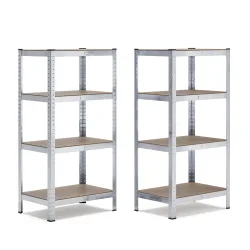 Steckregal 80 x 40 x 162 cm 2er Set