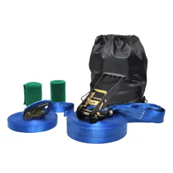 Slack Line 25 m blau