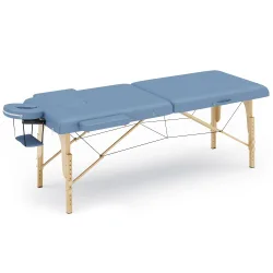 Massageliege 2-Zonen hellblau