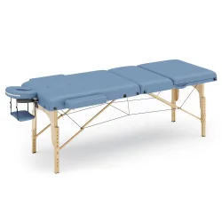Massageliege 3-Zonen hellblau