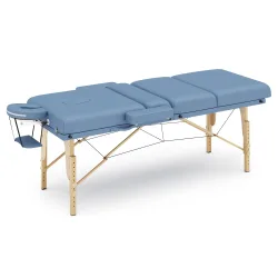 Massageliege 4-Zonen hellblau