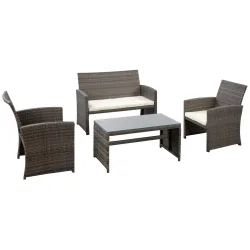 Gartenset DAVAO grau