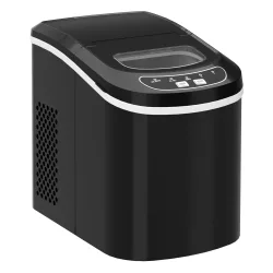 Eiswürfelmaschine schwarz  2.2L - 12 kg / 24 h