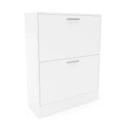 Schuhschrank 63 x 24 x 81 cm weiss