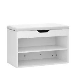 Schuhbank 60 x 30 x 41 cm weiss