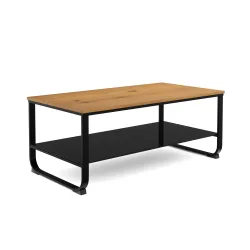 Beistelltisch JUSTUS 105 x 55 x 45 cm braun/schwarz