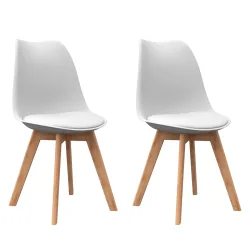 Esszimmerstuhl AMELIA 2er Set weiss