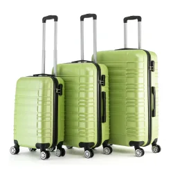 Reisekoffer Hartschalenkoffer AVA 3er Set grün