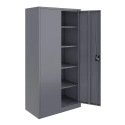 Aktenschrank mit 5 Böden 90 x 180 cm anthrazit