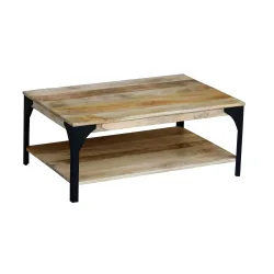 Beistelltisch Holz Vintage EDWARD 90 x 60 x 37 cm