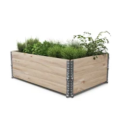 Faltrahmen für Hochbeet Holz 120 x 80 x 20 cm 2er Set
