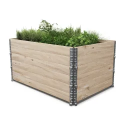 Faltrahmen für Hochbeet Holz 120 x 80 x 20 cm 3er Set