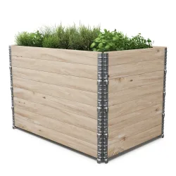 Faltrahmen für Hochbeet Holz 120 x 80 x 20 cm 4er Set