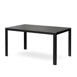 Gartentisch RIVI 150 x 90 cm anthrazit/schwarz