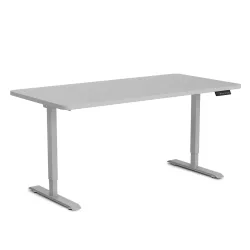 Stehpult elektrisch PREMIUM grau 140 x 70 cm