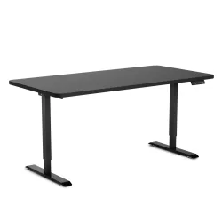 Stehpult elektrisch PREMIUM schwarz 140 x 70 cm