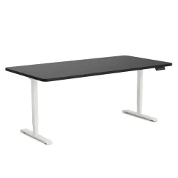Stehpult elektrisch PREMIUM schwarz/weiss 160 x 80 cm