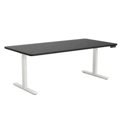 Stehpult elektrisch PREMIUM schwarz/weiss 180 x 90 cm