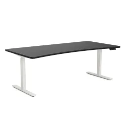 Stehpult elektrisch PREMIUM schwarz/weiss 200 x 92 cm