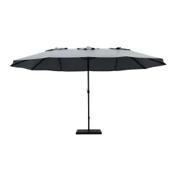 Doppel-Sonnenschirm SOLI 460 x 270 cm anthrazit