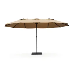 Doppel-Sonnenschirm SOLI 460 x 270 cm braun