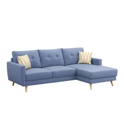 Ecksofa MANDY rechts blau