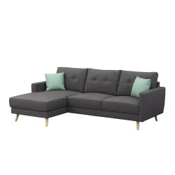 Ecksofa MANDY links anthrazit