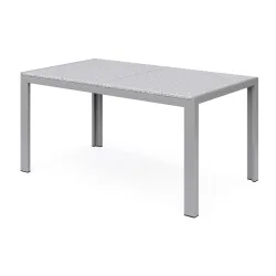Granittisch 140 x 80 x 75 cm grau
