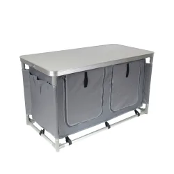 Campingküche grau 97 x 48 x 56.5 cm