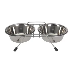 Fressnapf Edelstahl 2er Set mit Ständer Ø 16.5 cm